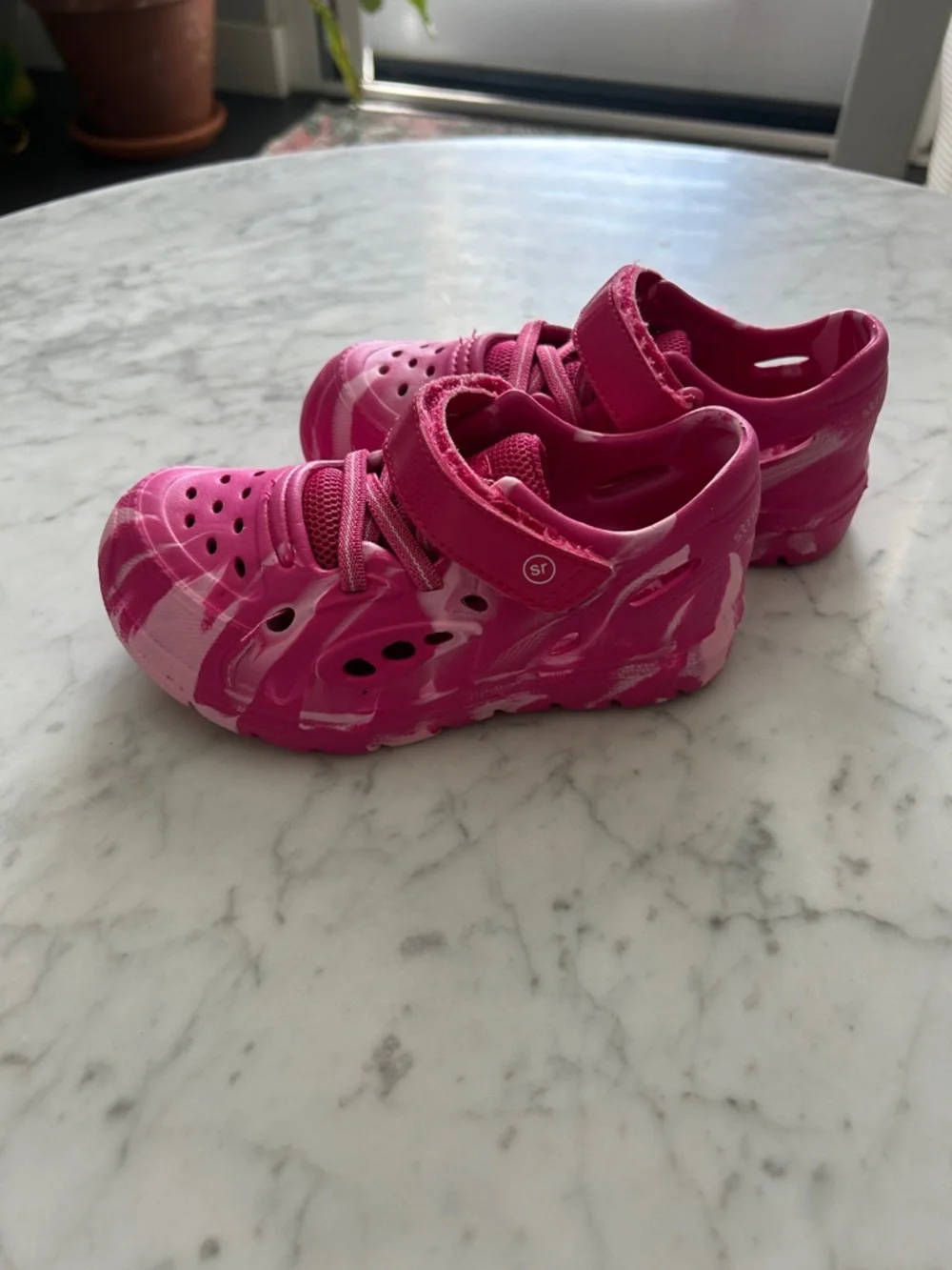 Stride Rite ocean Kids Pink Slip-On Active Water Shoes size 9 toddler